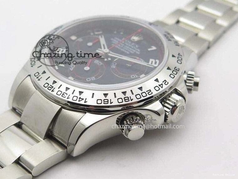 0216 SmartChoice Daytona 116509 JF Best Edition Black Dial On SS Bracelet A 4023